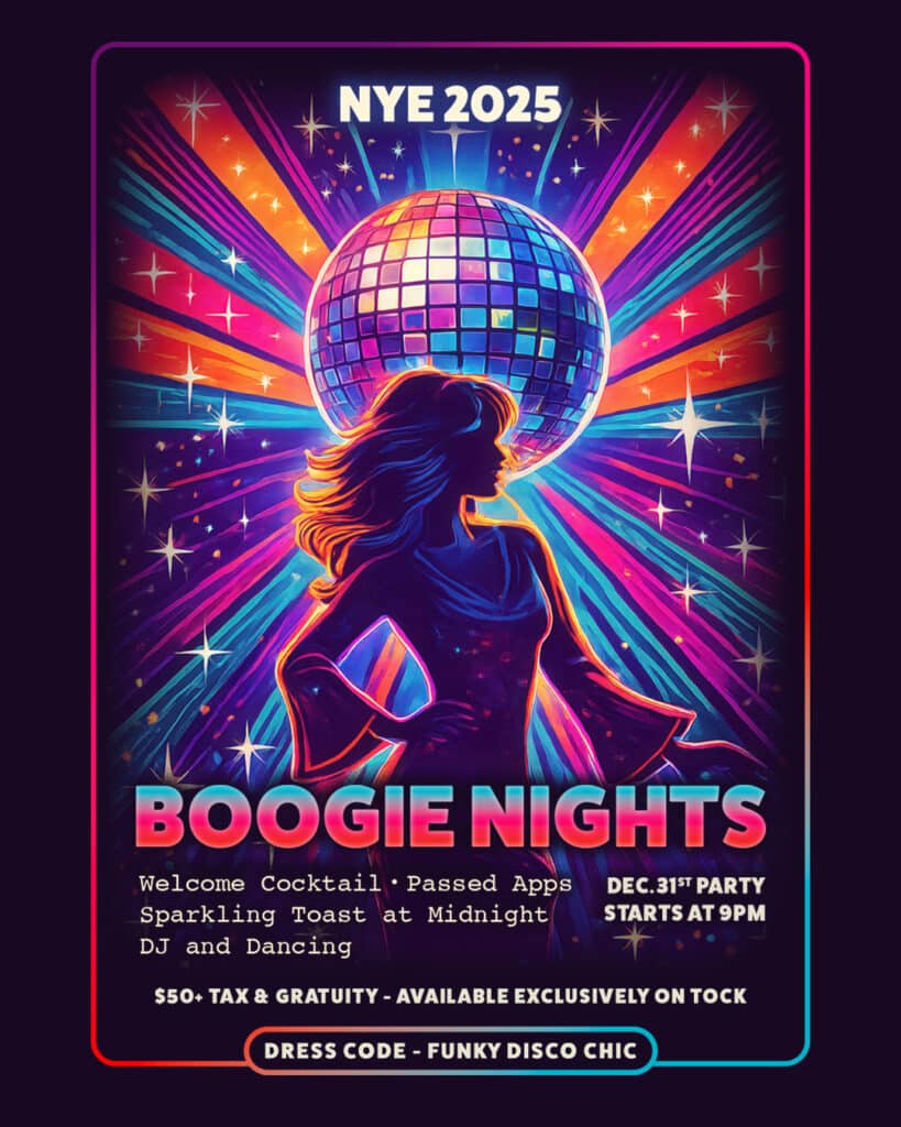 Plank Restobar Boogie Nights NYE Party